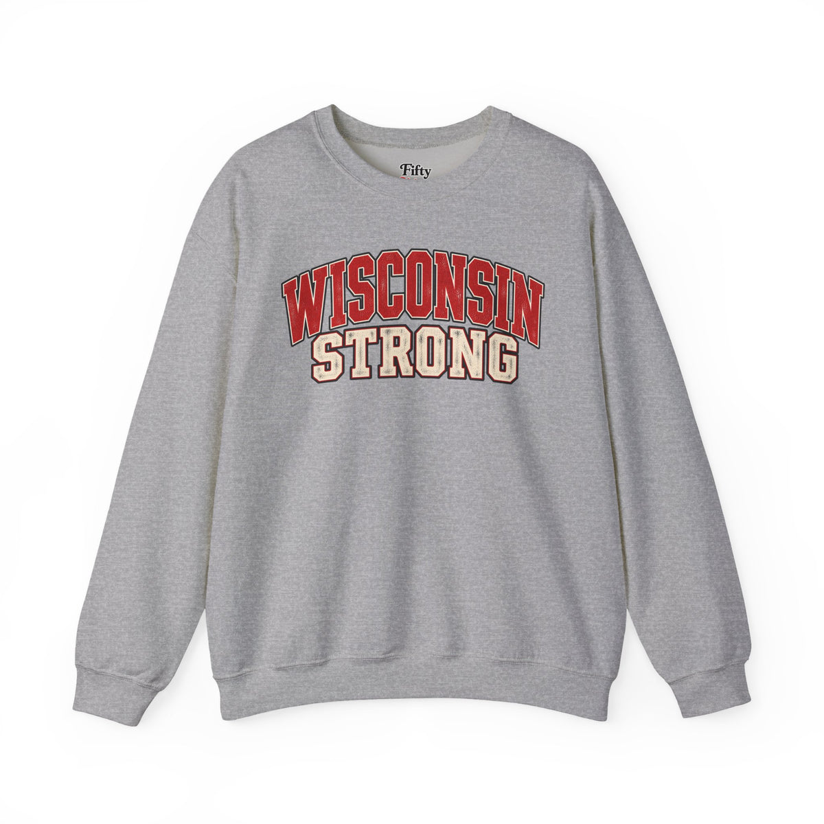 Wisconsin Strong Unisex Crewneck Sweatshirt State Name Graphic