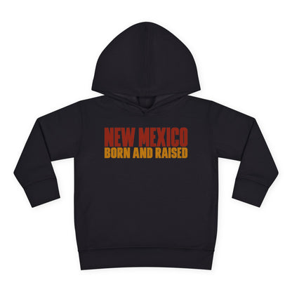 New Mexico Born and Raised Minimal Vintage Unisex Toddler Pullover Fleece Hoodie