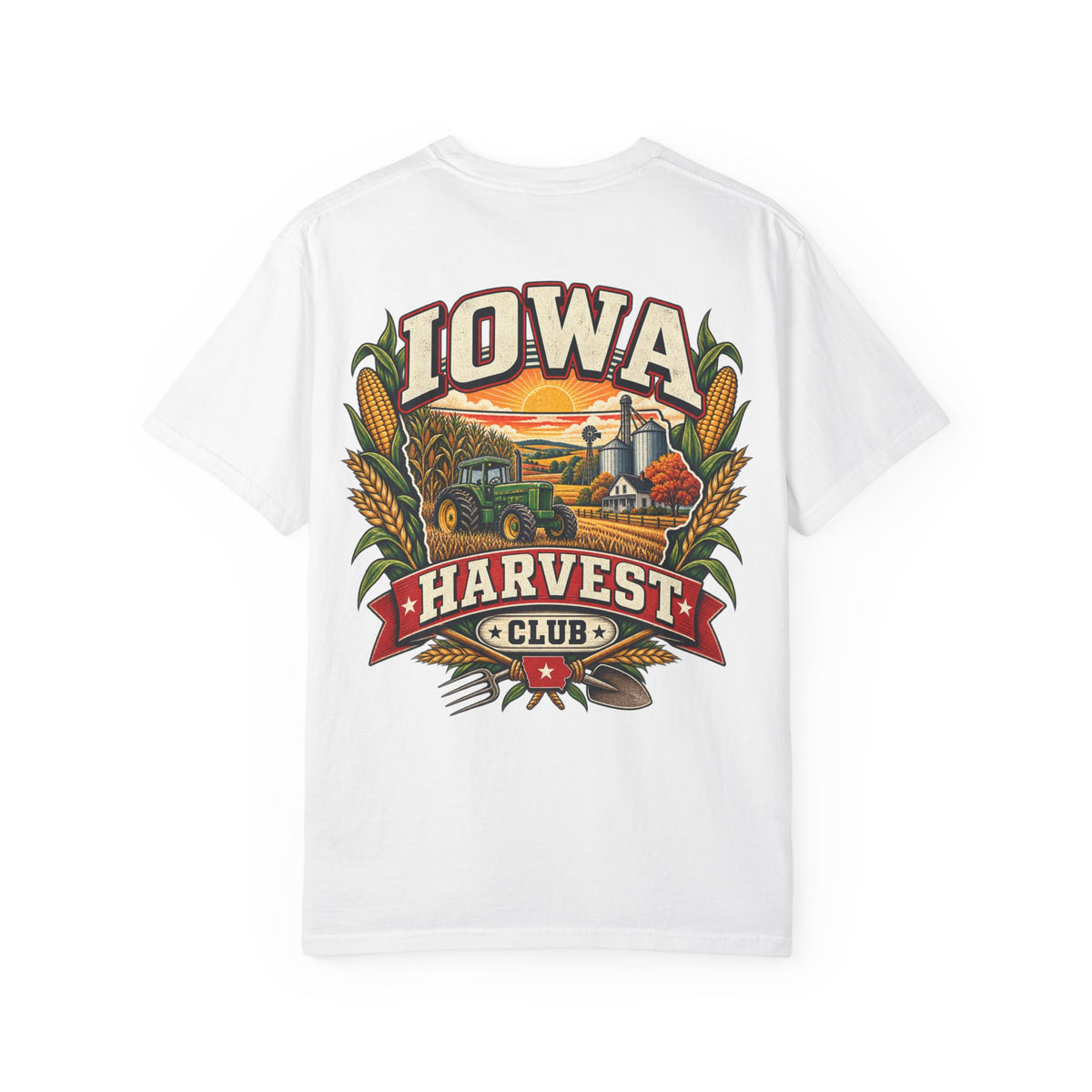 Iowa Harvest Club Unisex Comfort Color 1717 Streetwear Graphic Tee