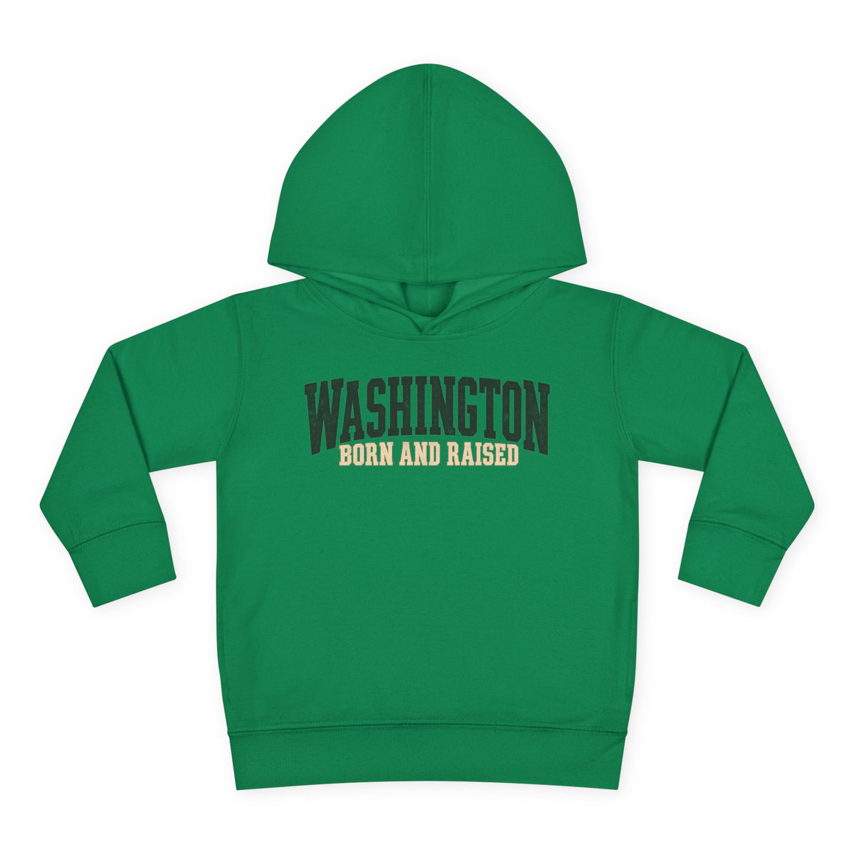 Washington Born and Raised Pacific Northwest Heritage Unisex Toddler Pullover Fleece Hoodie