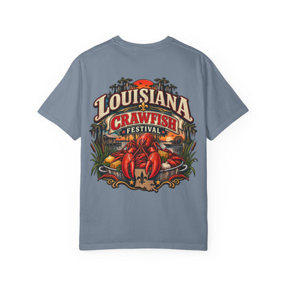 Louisiana Crawfish Festival Unisex Comfort Color 1717 Streetwear Graphic Tee