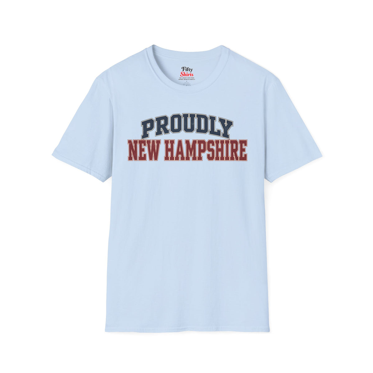 Proudly New Hampshire Unisex Softstyle T Shirt State Name Graphic Tee