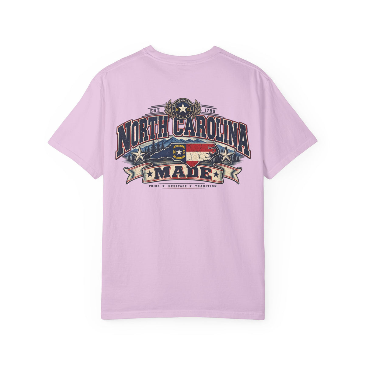 North Carolina Made Unisex Comfort Color 1717 Streetwear Graphic Tee