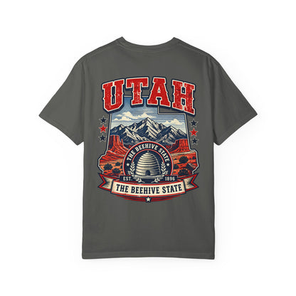 Utah the Beehive State Unisex Comfort Color 1717 Streetwear Graphic Tee