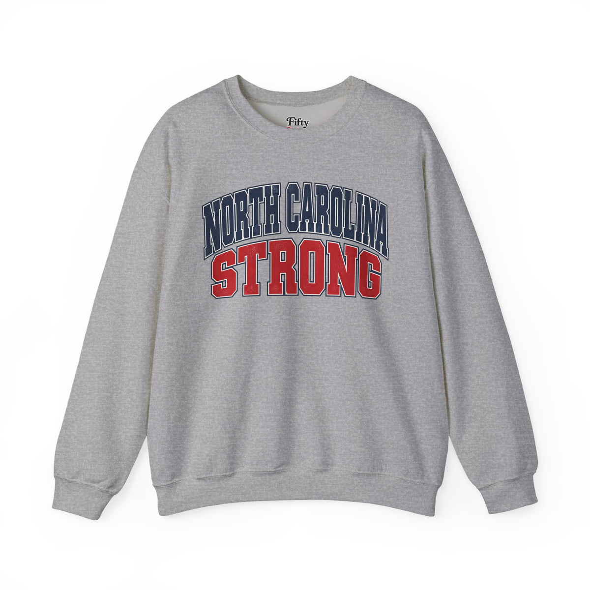 North Carolina Strong Unisex Crewneck Sweatshirt State Name Graphic