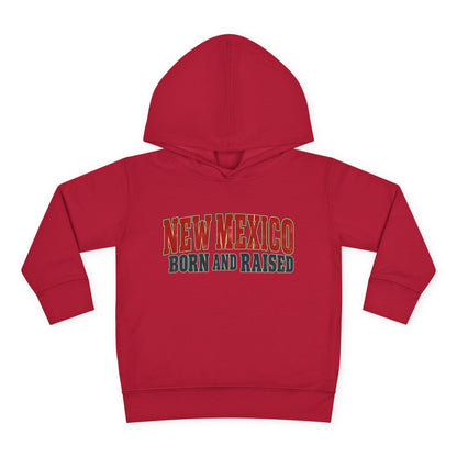New Mexico Born and Raised Vintage Americana Unisex Toddler Pullover Fleece Hoodie