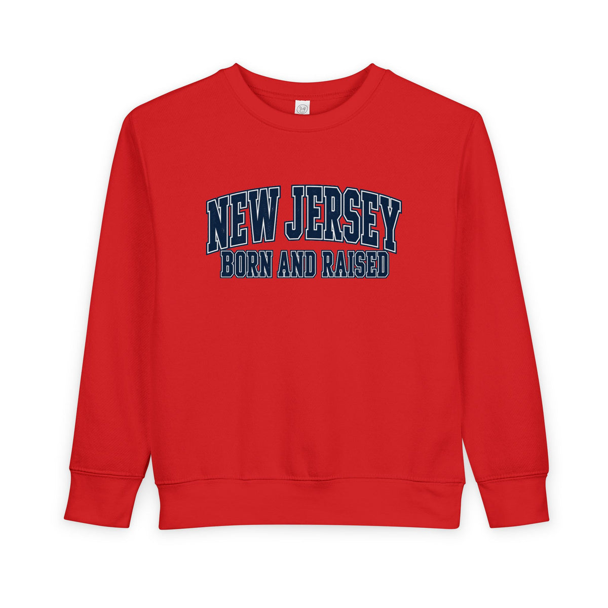 New Jersey Born and Raised Premium Collegiate Unisex Toddler Sweatshirt