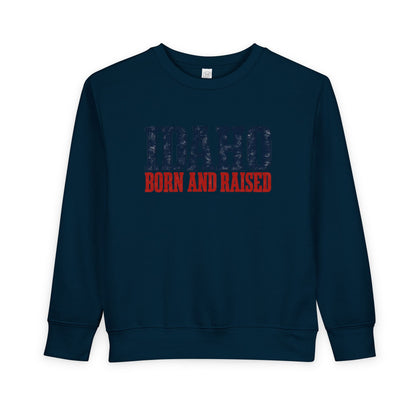 Idaho Born and Raised Classic Heritage Unisex Toddler Sweatshirt