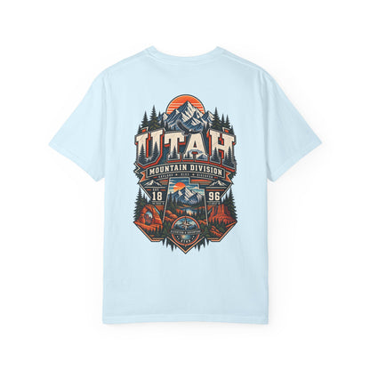 Utah Mountain Division Unisex Comfort Color 1717 Streetwear Graphic Tee