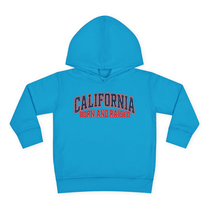 California Born and Raised Vintage Athletic Heritage Unisex Toddler Pullover Fleece Hoodie