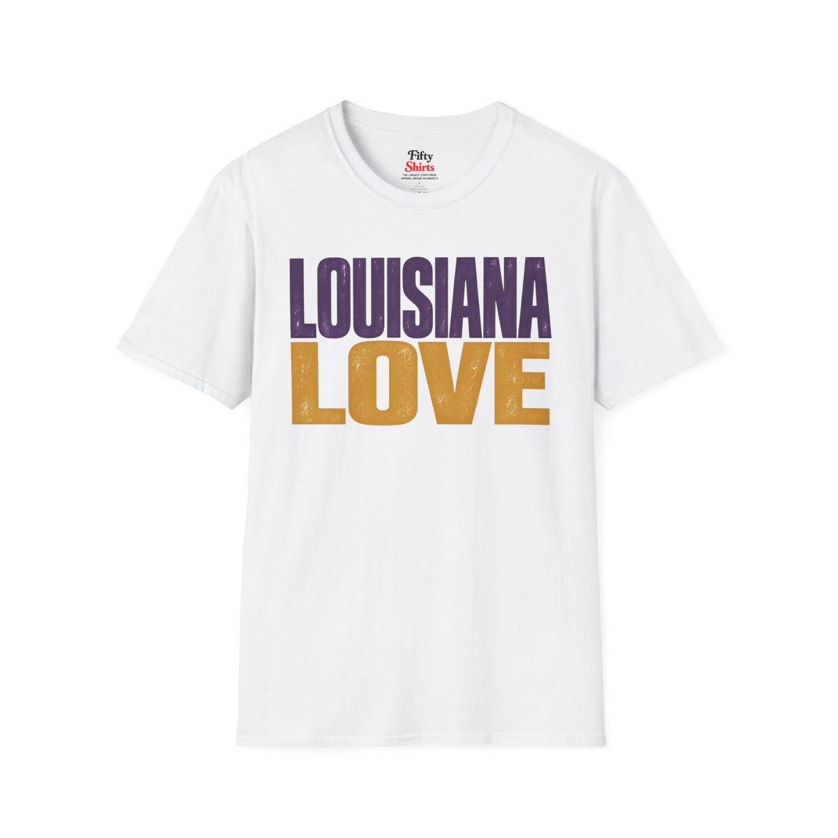 Louisiana Love Unisex Softstyle T Shirt State Name Graphic Tee