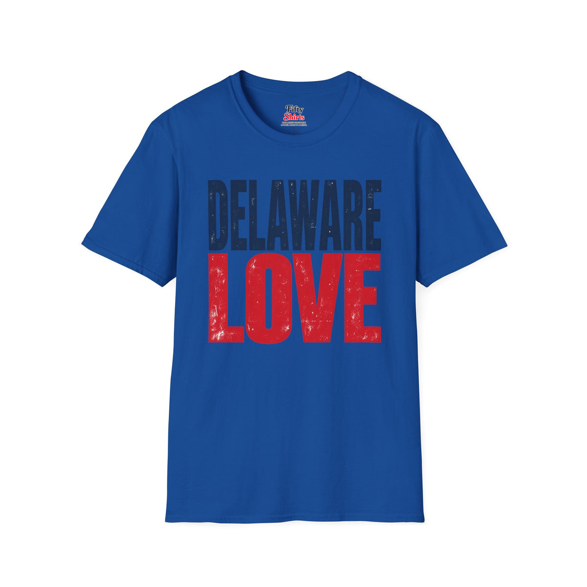 Delaware Love Unisex Softstyle T Shirt State Name Graphic Tee