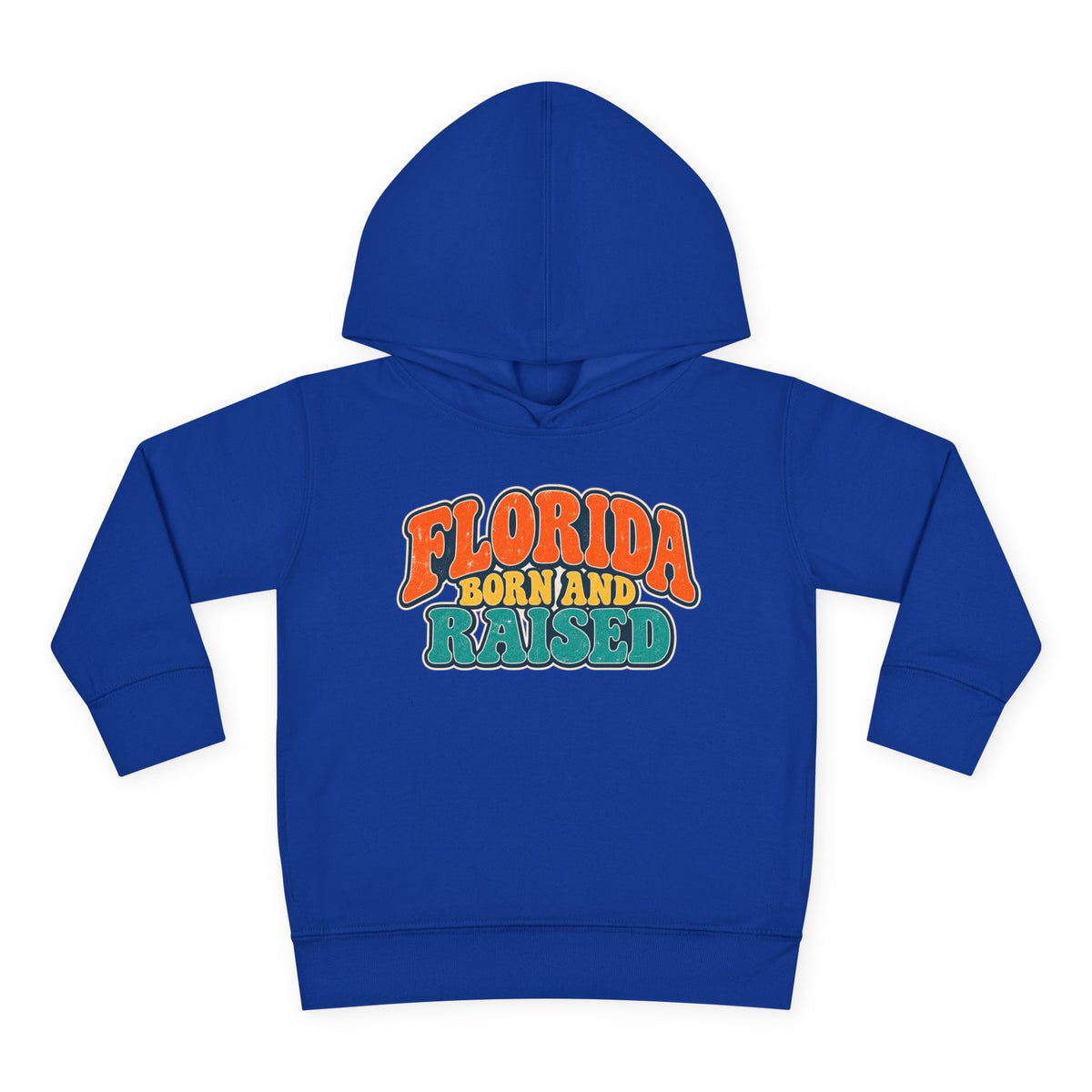 Florida Born and Raised Retro Sunshine State Unisex Toddler Pullover Fleece Hoodie