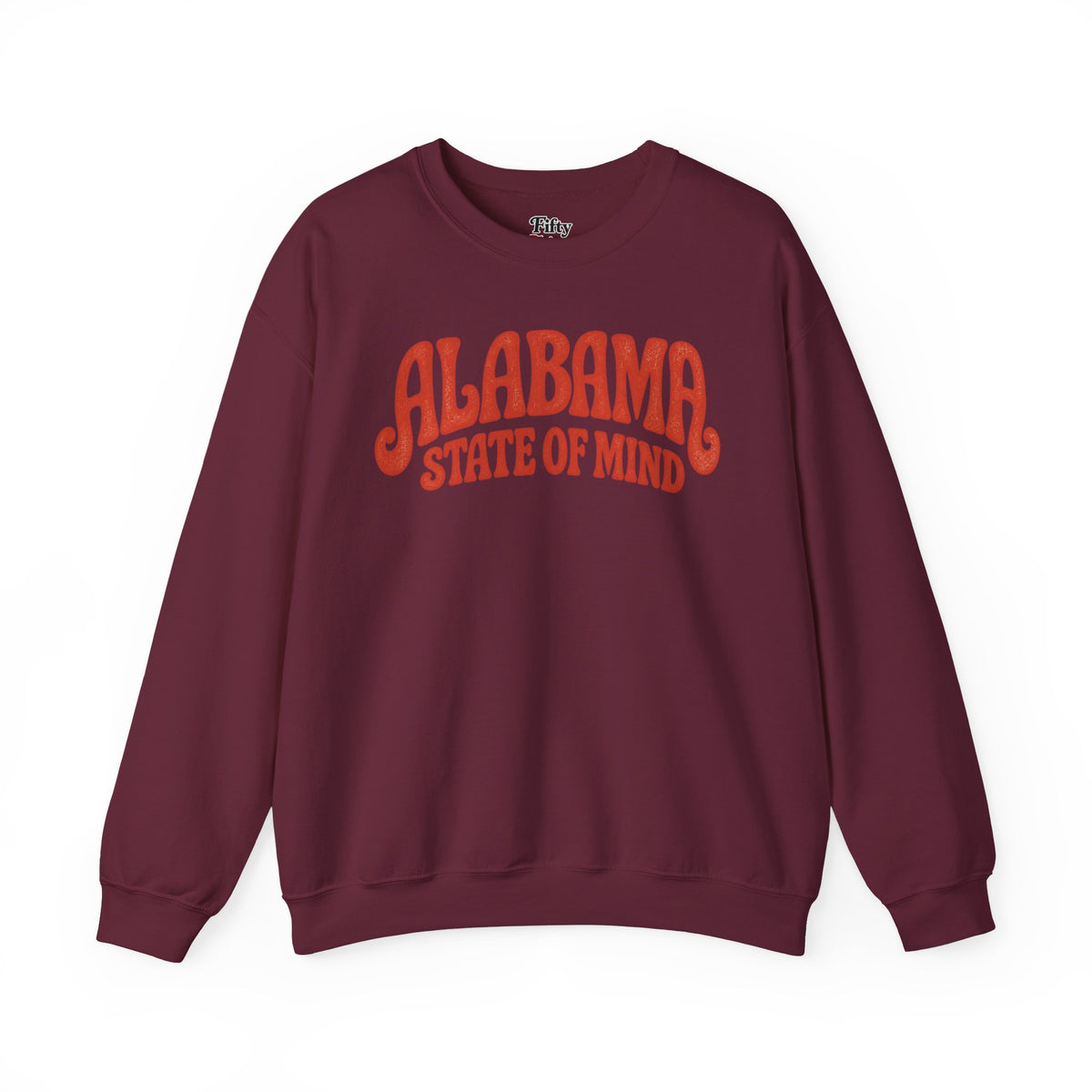 Alabama State of Mind Unisex Crewneck Sweatshirt State Name Graphic