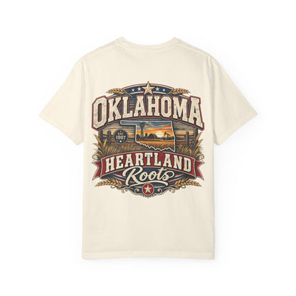 Oklahoma Heartland Roots Unisex Comfort Color 1717 Streetwear Graphic Tee