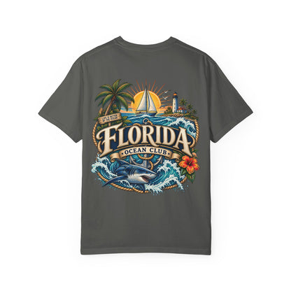 Florida Ocean Club  Unisex Comfort Color 1717 Streetwear Graphic Tee