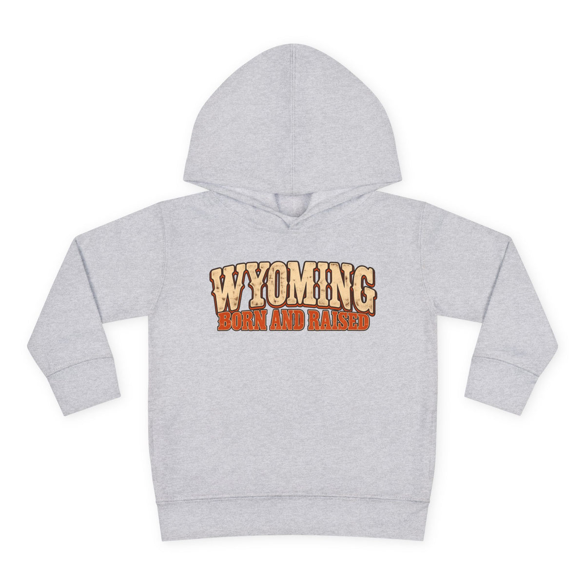Wyoming Born and Raised Vintage 1970s Western Unisex Toddler Pullover Fleece Hoodie