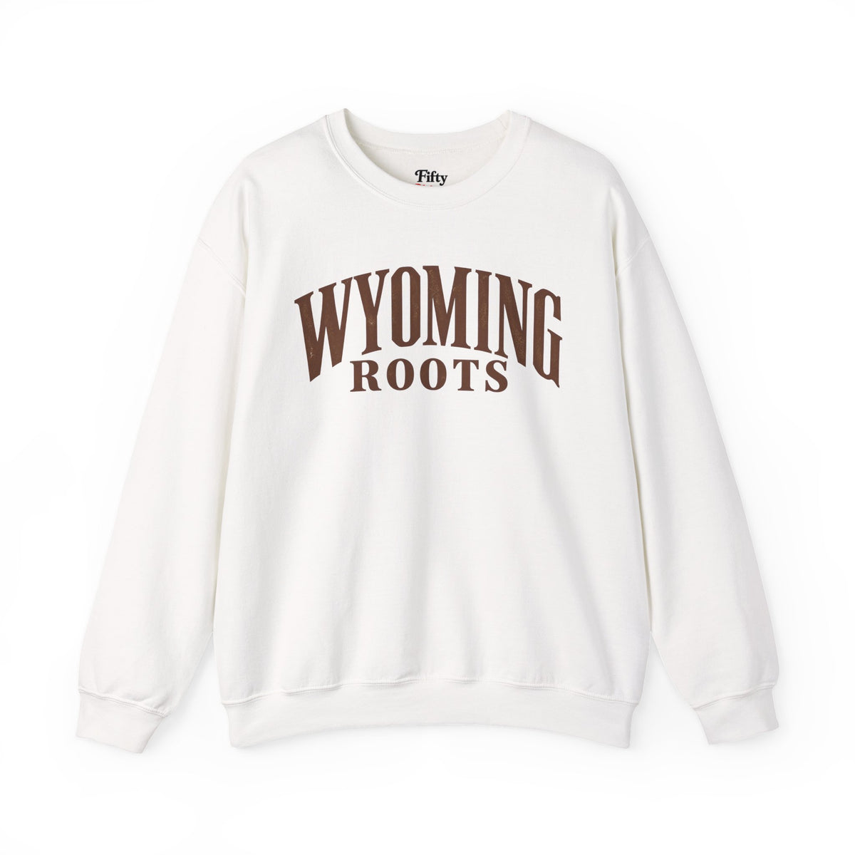 Wyoming Roots Unisex Crewneck Sweatshirt State Name Graphic