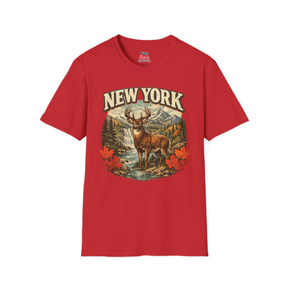 New York Wildlife Unisex Softstyle T Shirt State Pride Graphic Tee Collections FS03