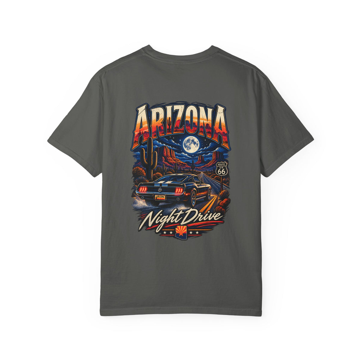 Arizona Night Drive  Unisex Comfort Color 1717 Streetwear Graphic Tee