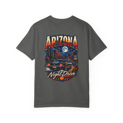Arizona Night Drive  Unisex Comfort Color 1717 Streetwear Graphic Tee