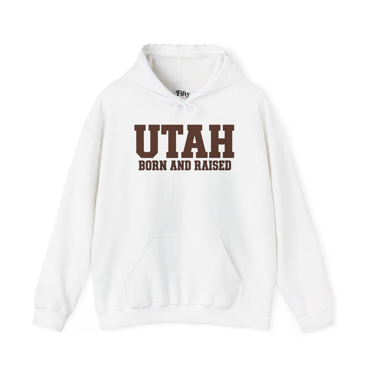 Utah Born And Raised Unisex Hoodie State Name Graphic