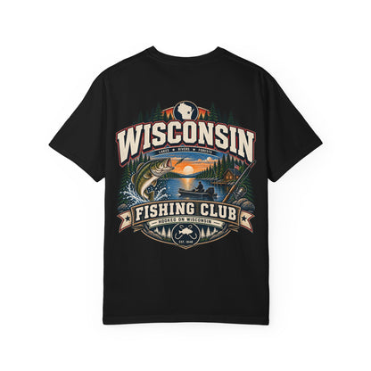 Wisconsin Fishing Club Unisex Comfort Color 1717 Streetwear Graphic Tee