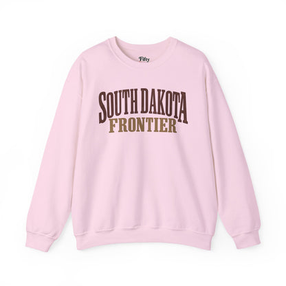 South Dakota Frontier Unisex Crewneck Sweatshirt State Name Graphic