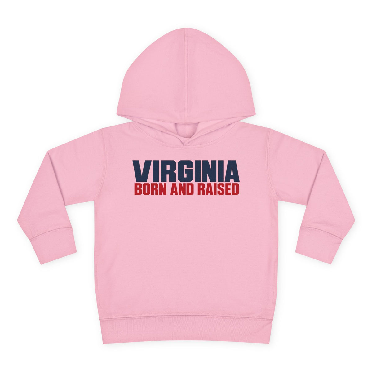 Virginia Born and Raised Minimal Modern Unisex Toddler Pullover Fleece Hoodie