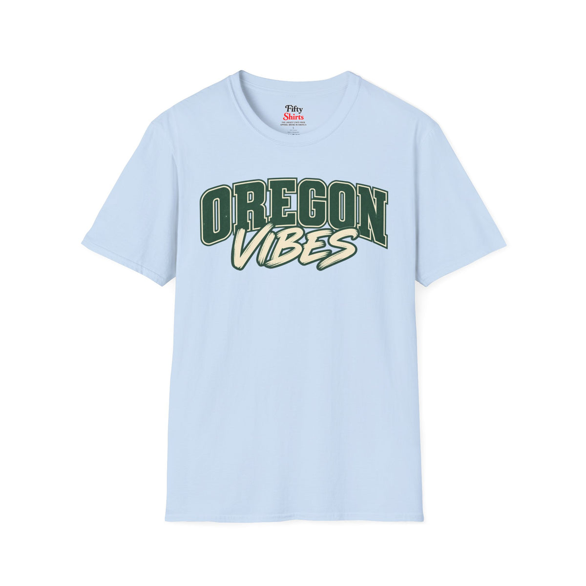 Oregon Vibes Unisex Softstyle T Shirt State Name Graphic Tee