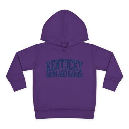 Kentucky Born and Raised Bold Athletic Unisex Toddler Pullover Fleece Hoodie