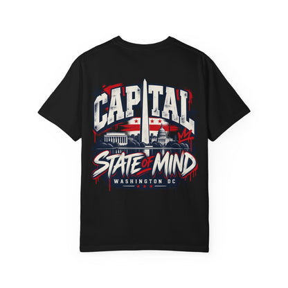 Washington DC Capital State of Mind Unisex Comfort Color 1717 Streetwear Graphic Tee