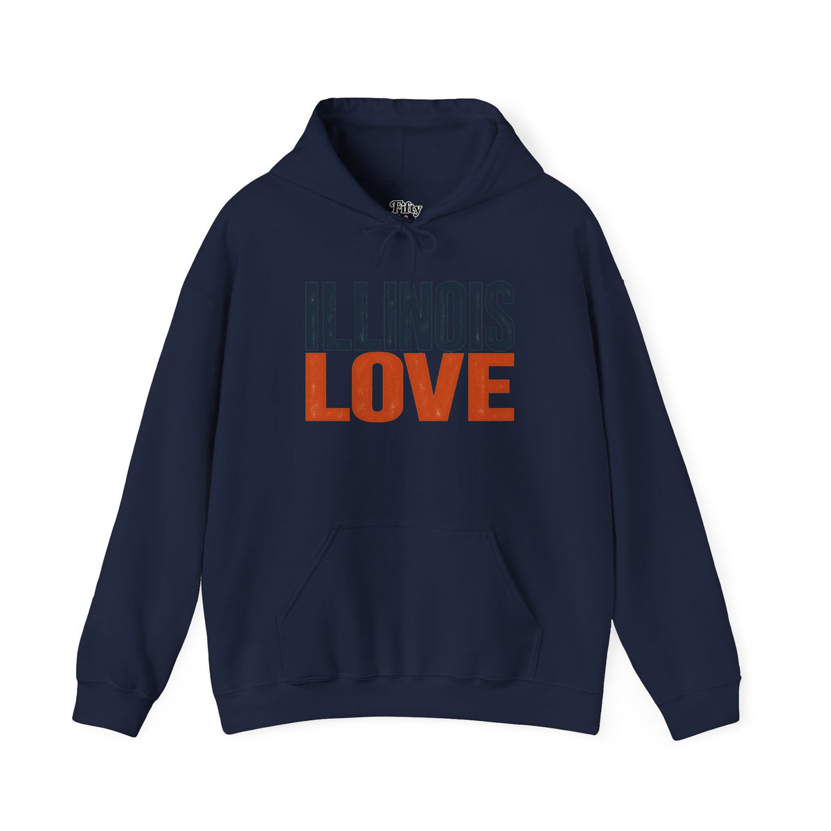 Illinois Love Unisex Hoodie State Name Graphic