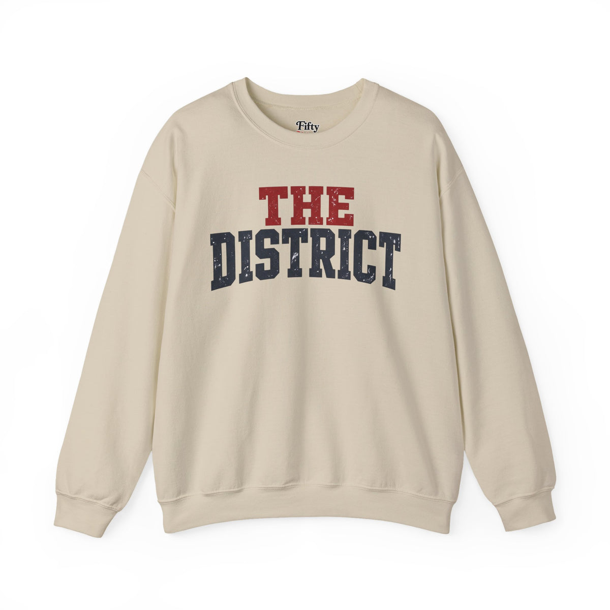 Washington DC The District Unisex Crewneck Sweatshirt State Name Graphic