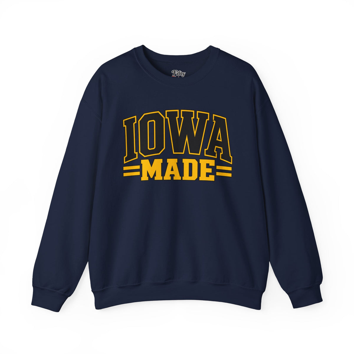 Iowa Made Unisex Crewneck Sweatshirt State Name Graphic