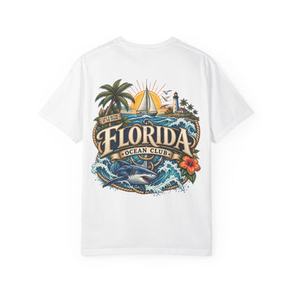 Florida Ocean Club  Unisex Comfort Color 1717 Streetwear Graphic Tee