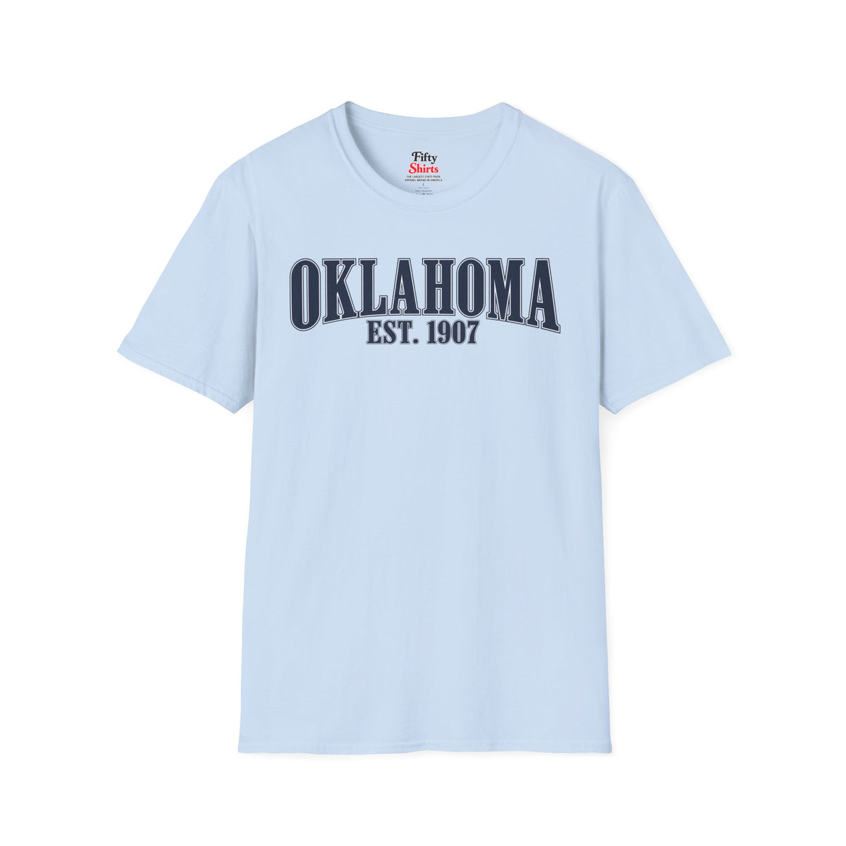 Oklahoma EST 1907 Unisex Softstyle T Shirt State Name Graphic Tee