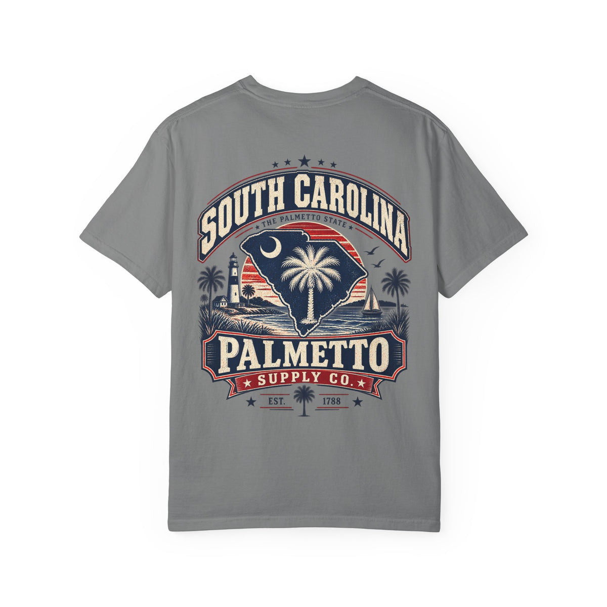 South Carolina Palmetto Supply Co Unisex Comfort Color 1717 Streetwear Graphic Tee