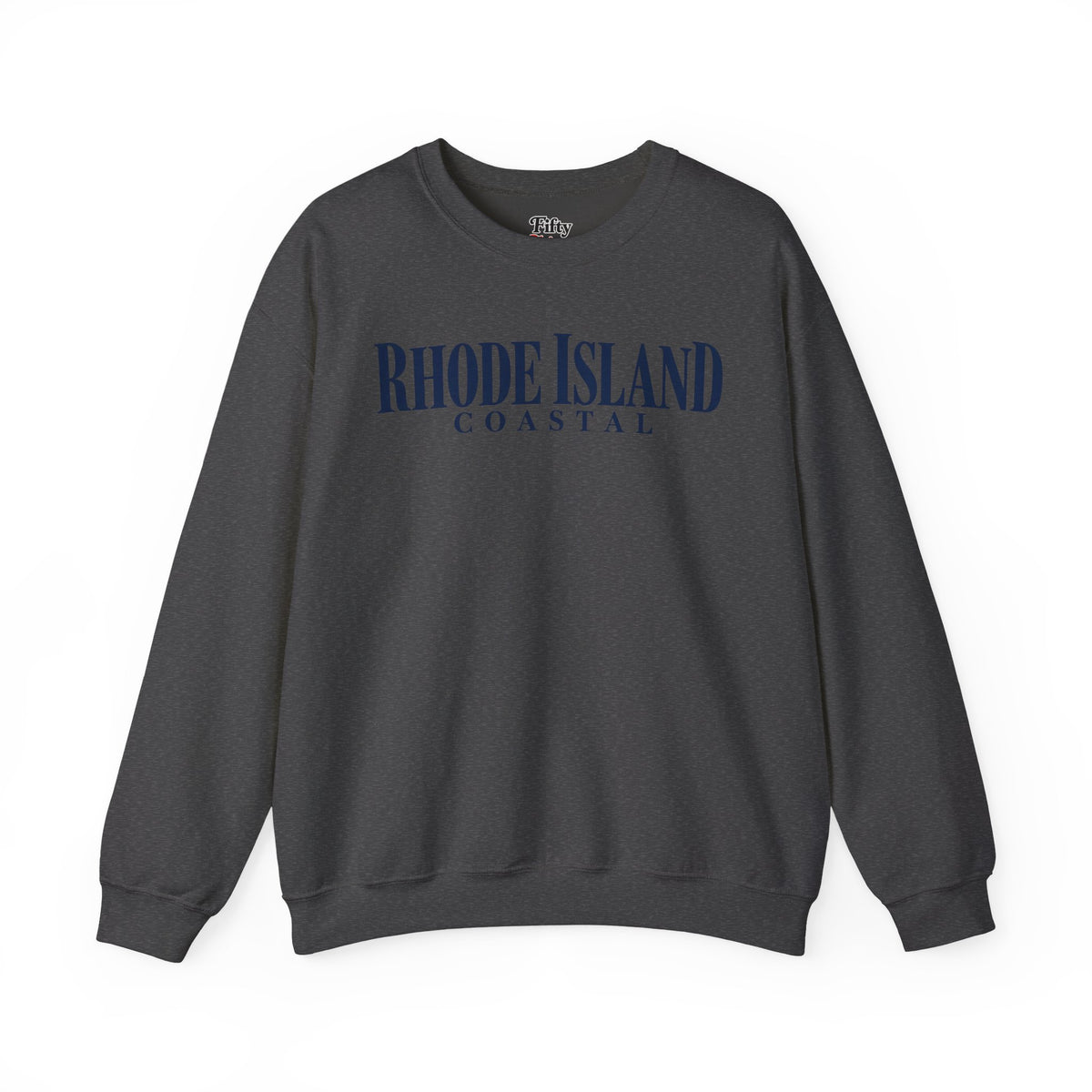 Rhode Island Coastal Unisex Crewneck Sweatshirt State Name Graphic