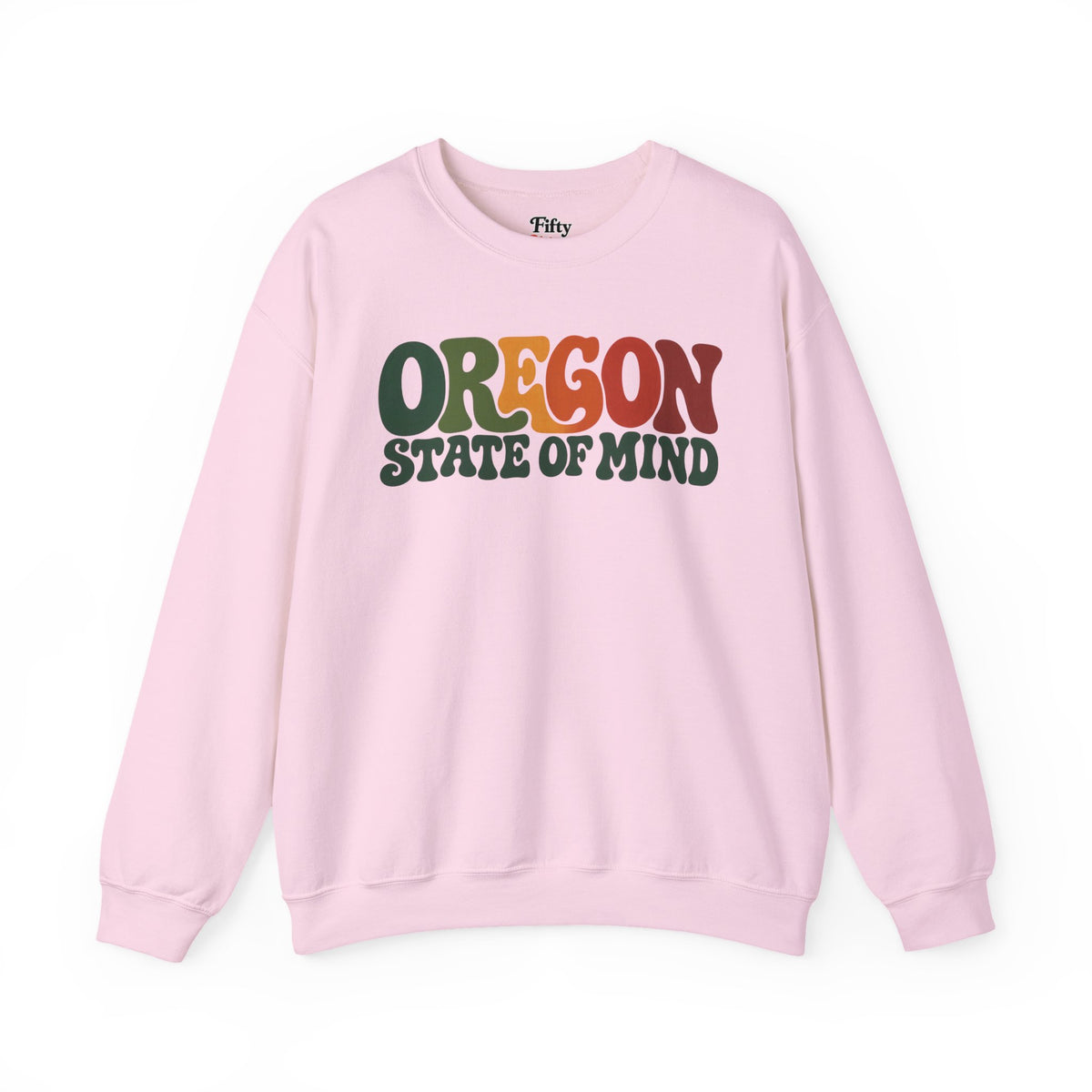 Oregon State of Mind Unisex Crewneck Sweatshirt State Name Graphic