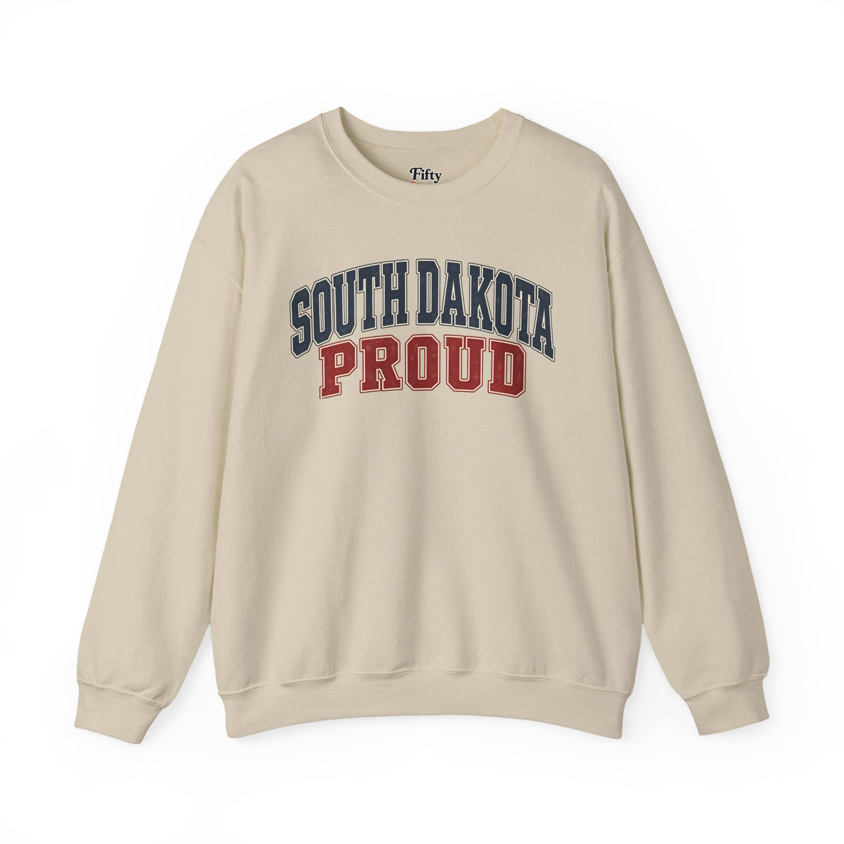South Dakota Proud Unisex Crewneck Sweatshirt State Name Graphic