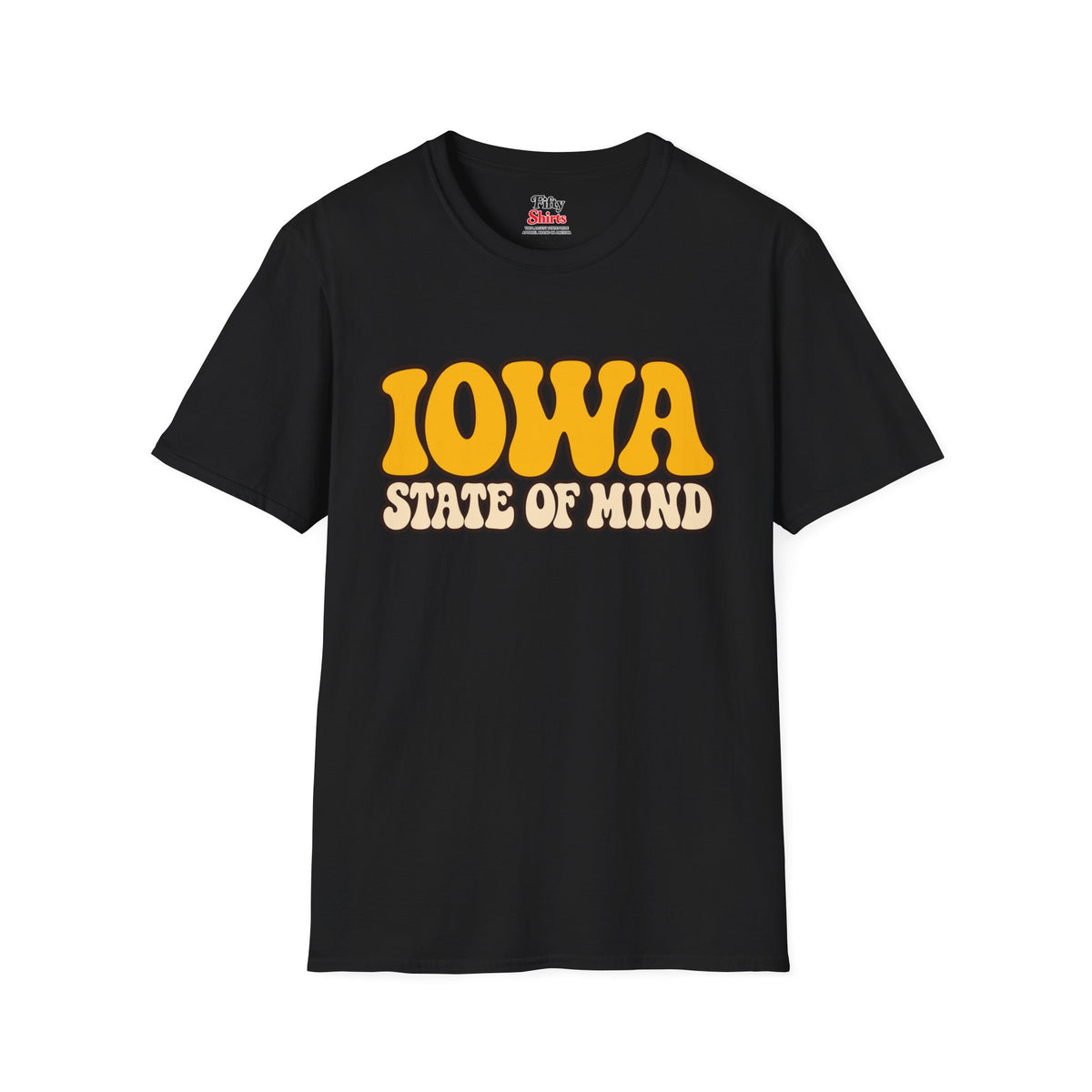 Iowa State of Mind Unisex Softstyle T Shirt State Name Graphic Tee