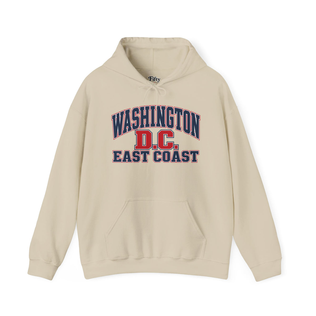 Washington DC East Coast Unisex Hoodie State Name Graphic