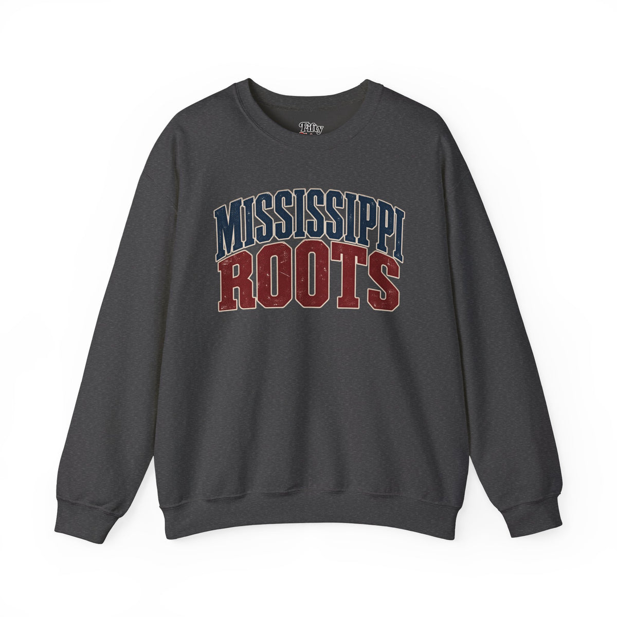 Mississippi Roots Unisex Crewneck Sweatshirt State Name Graphic