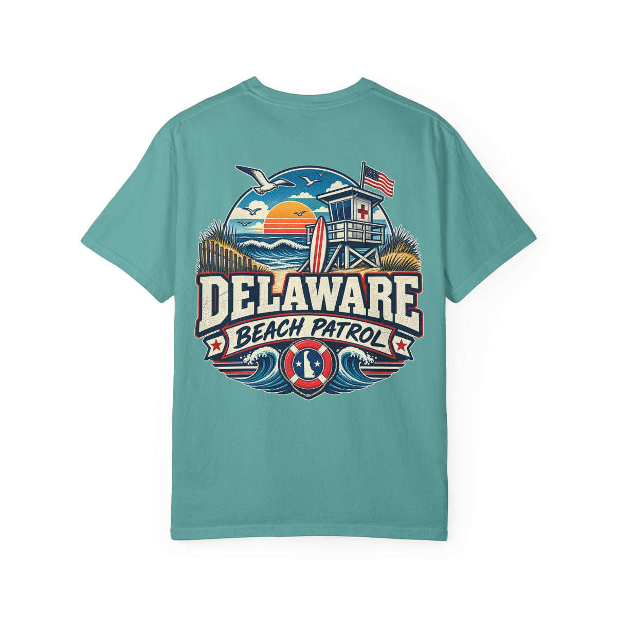 Delaware Beach Patrol  Unisex Comfort Color 1717 Streetwear Graphic Tee