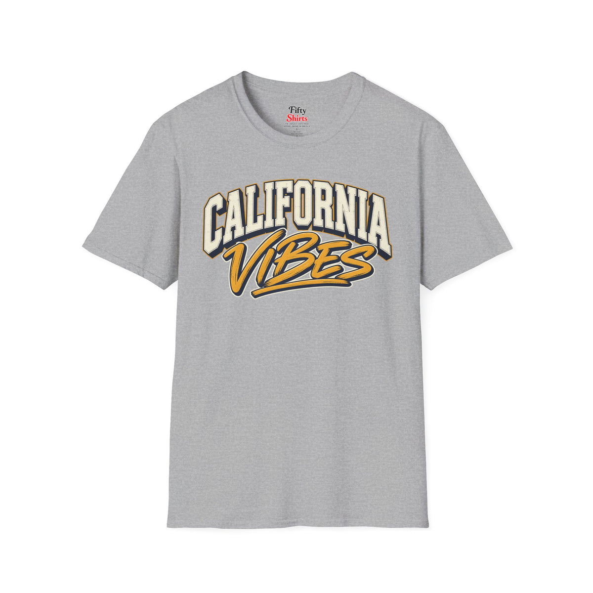 California Vibes Unisex Softstyle T Shirt State Name Graphic Tee