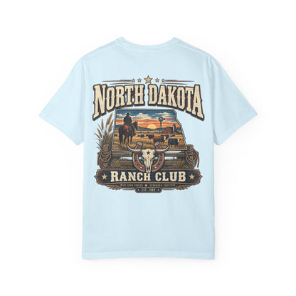 North Dakota Ranch Club Unisex Comfort Color 1717 Streetwear Graphic Tee