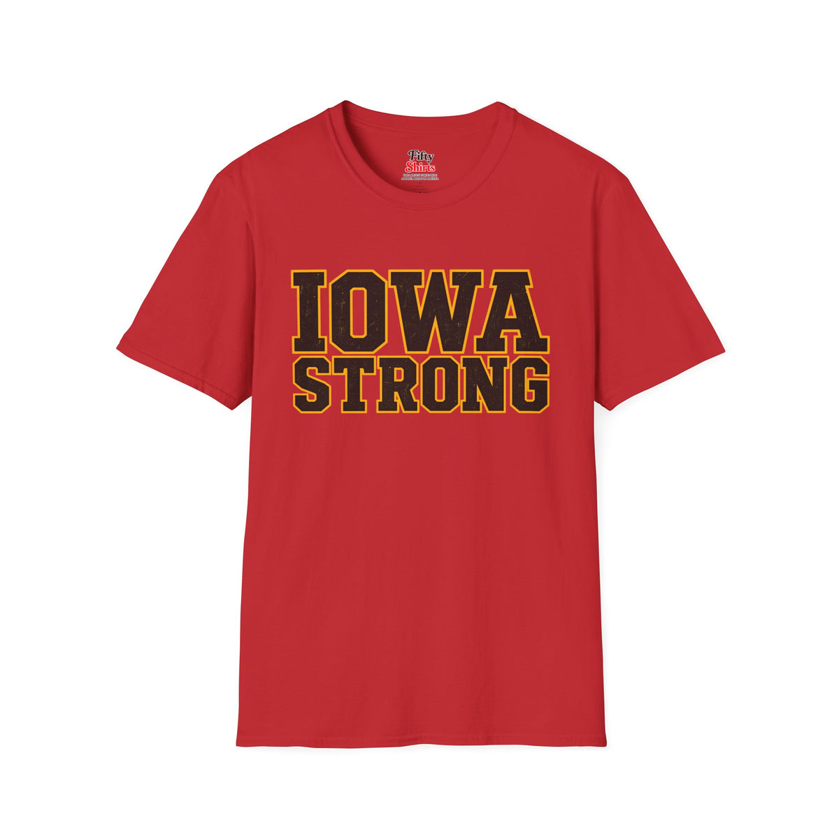 Iowa Strong Unisex Softstyle T Shirt State Name Graphic Tee