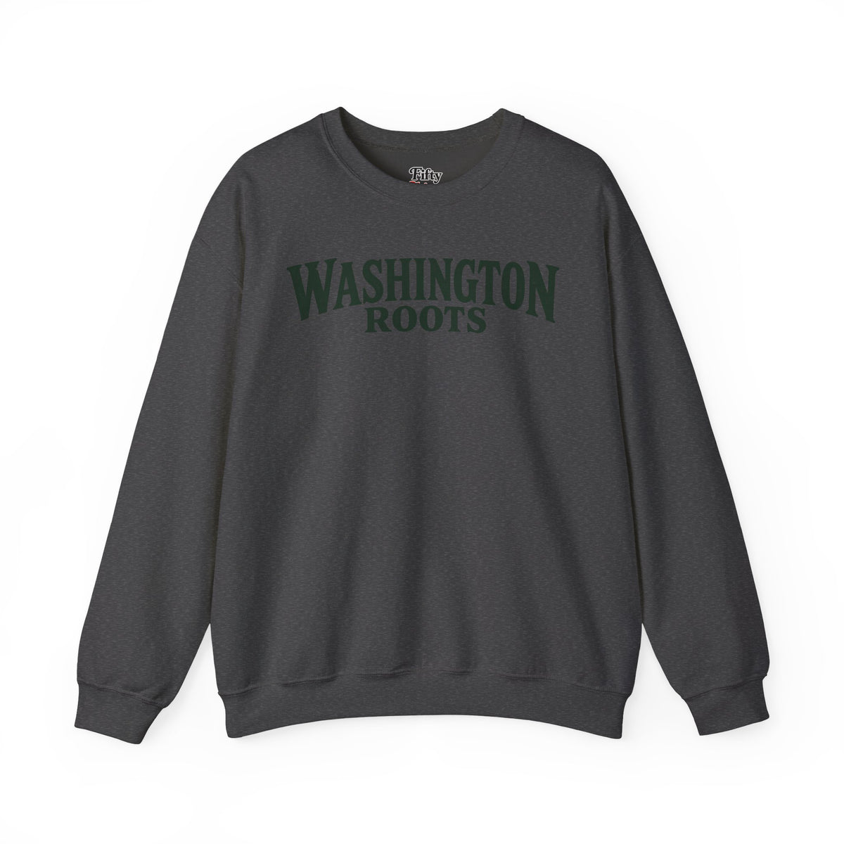 Washington Roots Unisex Crewneck Sweatshirt State Name Graphic