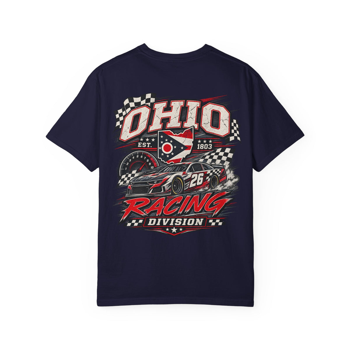 Ohio Racing Division Unisex Comfort Color 1717 Streetwear Graphic Tee